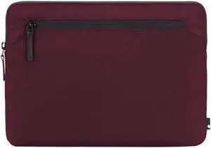 Incase Compact Laptop Sleeve with Flight Nylon - 13-inch MacBook/Laptop & iPad/Tablet Sleeve - Faux Fur Lining, Lightweight, Durable, Weather Resistant, Slip Pocket for Accessories - Mulberry