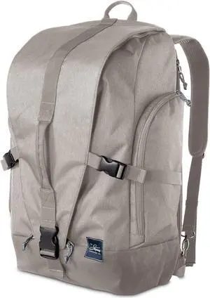 Skyway Luggage Rainier Weekender Backpack, Eco-Friendly, Made of 100% rPET Travel Laptop Bag for Women & Men, Flight Approved Carry On Bag, 43L, Zion Gray