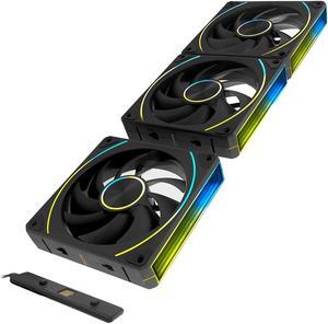 EY120PRO UNI Fan,Triple Pack 120mm Daisy Chain Pc Fans, Forward 120mm Case Fan Suitable for Computer Case & CPU Cooler.