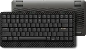 LOFREE Edge Low Profile Mechanical Keyboard, 75% Rechargeable Bluetooth and Wired Connection for Window, Mac OS/POM Switches 2.0, Carbon Fiber Top Case, Mg Alloy Bottom Case (Volcano Grey)