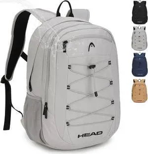 HEAD 30L Waterproof Travel Backpack for Men, Lightweight Laptop Backpack Fits 15.6 inch Notebook,Casual Daypack Backpack for College/Sport/Workout/Outdoor/Daily Use