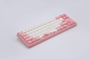Varmilo Ducky x Miya Mac Pro Sakura R2 White LED 65% Double Shot PBT Mechanical Keyboard (Cherry MX Blue)