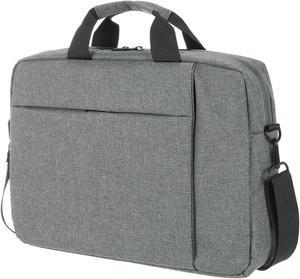uxcell 15 Inch 360deg Protective Laptop Briefcase Bag, Water-Resistant Laptop Shoulder Bag, Business Crossbody Bag, Computer Carrying Bag for Travel College, Gray
