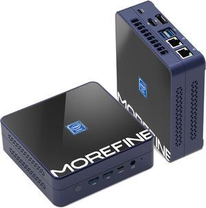 MOREFINE M9S Mini PC Compatible with Windows 11 Pro 12th Gen AlderLake N305(Up to 3.8GHz) Office PC 8GB DDR5 RAM 256GB M.2 NVME SSD Mini Desktop Computers Support Triple Display/WiFi6/BT5.2