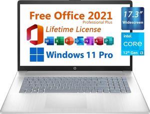 HP 2024 17.3" Business & Student Laptop, Widescreen FHD Display, Free Microsoft Office 2021 with Lifetime License,Intel 6-Core i3-1215U,16GB RAM, 1TB PCIe SSD, Type C, Windows 11 Pro, Silver