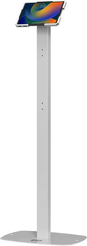 CTA Digital Thin Profile Floor Stand with Universal Holder for iPad Tablets 9.7" - 12.9" Inches - White - (PAD-CHKSUHW)