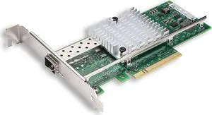 10Gb PCI-E NIC Network Card, with Intel 82599EN Chip, Compare to Intel X520-DA1, Single SFP+ Port, PCI Express X8, Ethernet Converged Network Adapter Support Windows Server/Windows, Linux, Vmware