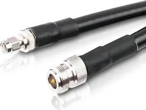 RAIGEN-400 N Type Female to RP-SMA Male - Helium Miner Cable 25ft - Updated Low Loss Extension for LoRa Antenna HNT Hotspot Nebra RAK Bobcat Syncrob Sensecap WiFi 4G LTE (25ft N-Female to SMA-Male)
