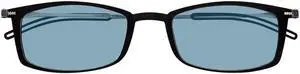 Always With You ThinOptics Blue Light Blocking Reading Glasses for Computers & Screens - Ultra Lightweight and Durable - Rectangular Black 2.0x