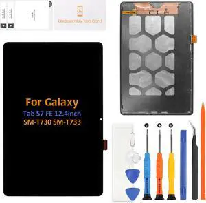 for Samsung Galaxy Tablet S7 FE 12.4" LCD Display SM-T730 T733 T735 T736 T737 T738 Screen Replacement Touch Screen Digitizer Assembly Glass Repair Parts