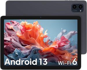 Android 13 Tablet, 10-inch Tablet with Octa-core Processor, HD Touchscreen, 8(4+4GB) RAM+64GB ROM+512GB Expandable, 5000mAh Battery, WiFi 6, BT5.0, Dual Camera, Split Screen Support (Gray)