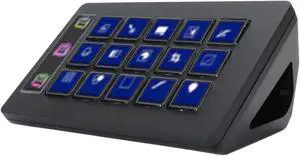 ASHATA for Stream Deck 15 Macro Keys, Visual Keyboard LCD Custom Keyboard, for OBS, for Twitch, for YouTube and Other Applications and Software to