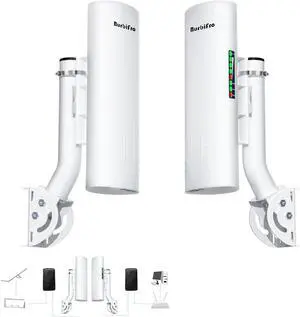 Point to Point Starlink Internet Wireless Long Range Transmission with Bracket Mount for Starlink Gen 3 Router, Starlink WiFi Extender, 5.8GHz 3KM 1000Mbps with 18dBi High Gain Antenna, 2 Pack