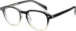 Cyxus Blue Light Glasses Fashion Oval Computer Blue Ray Blocking Glasses Tr90 Frame Anti Glare Strain For Men Women 8554 Black/Green
