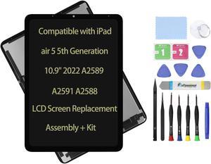Daplinno 10.9" LCD Screen Replacement Compatible with iPad air 5 5th Generation 2022 A2589 A2591 A2588 Display LCD Assembly and Glass Touch Digitizer Premium Repair Kit