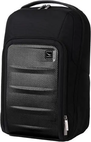 Duravo Venture Slim Laptop Backpack, Durable, Sleek, Flight Approved, Fits Up to 17" Laptop, Breathable, Lightweight (Carbon, Slim)