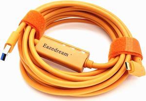 Eazedream 5m USB 3.0 to Type-C Live Streaming Tethered Cable for Sony Canon Nikon Camera Laptop Webcam YouTube OBS USB-C (USB3.0 to Type-C)