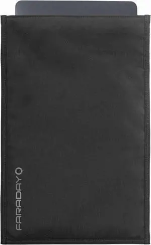 Faraday Defense Faraday Bag Jacket Pro for Laptops | Magnetic Closure, Shielding - Law Enforcement & Military, Travel & Data Security, Privacy, Anti-Tracking Anti-Hacking Black (Laptop)