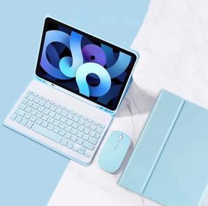 ZGSENLAN with Mouse Keyboard case for Galaxy Tab S6 Lite 10.4 '' 2024/2020/2022, SM-P620/P625/P610/P613/P615/P619 Magnetic Detachable Bluetooth Keyboard Color Key S Pen Holder,Sky Blue