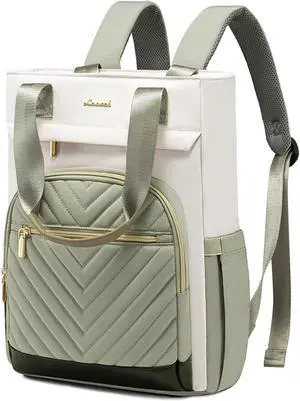LOVEVOOK Laptop Backpack for Women, 15.6 Inch Work Laptop Bag Teacher Nurse Backpack, Wide Open Travel Tote Backpack Purse Business Computer Daypack