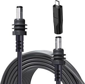 Starlink Mini DC Power Cable with USB C to DC Adapter, USB C to DC Power Cable for Starlink Mini, Compatible with 65W+ PD 20V Protocol Power Supply/Source, Indoor/Outdoor Grey(15M+ USB-C Adapter)
