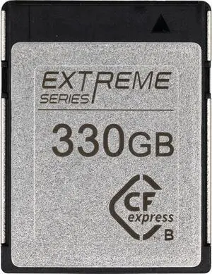 Novachips 330GB Extreme CFexpress Type B Memory Card - up to 8K RAW - Nikon Z6/Z8/Z9, Canon R3/R5/R5C, BMD Pyxis 6K, Other Cameras (NN765C330GZX9)