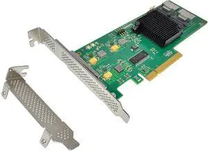 SAOESS PCI Express 2.0 SAS+SATA HBA 6Gb/s Raid Controller Card, SAS2008 Controller Chip, Same as SAS 9211-8I