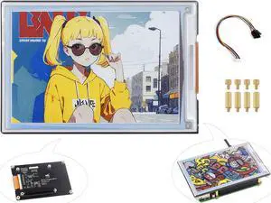 UeeKKoo 4" Full Color E-Paper Display, 600 x 400 Resolution, EPD, SPI Compatible with Raspberry Pi & Jetson Nano