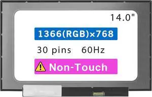 WARWOLFTEAM LCD New Screen Replacement for HP 14-FQ0030NR 14-FQ0036CL 14-FQ0090TG HD 1366 * 768 Non-Touch Display Panel