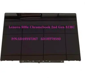 Replacement for Lenovo 500e Chromebook 2nd Gen 81MC Laptop LCD Module Display Touchscreen Digitizer Assembly with Bezel 5D10Y67267 5D10T79593