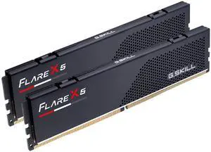 G.SKILL Flare X5 Series (AMD Expo & Intel XMP 3.0) DDR5 RAM 64GB (2x32GB) 6000MT/s CL36-36-36-96 1.35V Desktop Computer Memory U-DIMM - Matte Black (F5-6000J3636F32GX2-FX5)