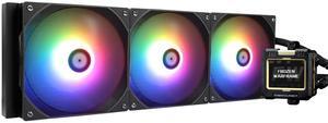 Thermalright AIO CPU Liquid Cooler FW420 Black ARGB for Desktop,with LCD Display Screen, Supports Intel LGA 1700/1200/115X/2066, AMD AM5/AM4