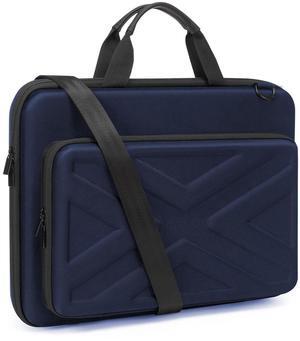 MOSISO Hard Shell Laptop Case for Men Women,13 inch Computer Bag Compatible with MacBook, HP, Dell, Lenovo, Asus, Notebook,13.3 inch Laptop Bag with Front Pocket & Shoulder Strap, Navy Blue