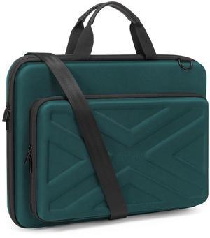 MOSISO Hard Shell Laptop Case for Men Women,15-15.6 inch Computer Bag Compatible with MacBook, HP, Dell, Lenovo, Asus, Notebook,16 inch Laptop Bag with Front Pocket & Shoulder Strap, Teal Green