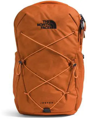THE NORTH FACE Jester Everyday Laptop Backpack - PFAS Free, Iron Bronze Dark Heather/Papaya, One Size