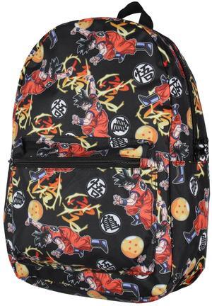 Bioworld Dragon Ball Z Backpack Character Fighting Stance Backpack Laptop Travel Backpack