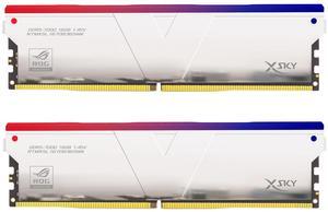 V-Color DDR5 ROG Certified Manta XSky RGB 32GB (16GBx2) 7000MHz 2Gx8 CL36 1.45V SK Hynix IC Gaming RAM U-DIMM Silver (RTMXSL1670836SWK) (Intel XMP ASUS ROG Z790 Series Motherboard)