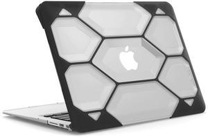 IBENZER Compatible MacBook Air 13 Inch Case A1466 A1369, Heavy Duty Protective Hard Shell Case Cover for Apple Mac Air 13 Old Version 2017 2016 2015 2014 2013 2012 2011 2010, Clear, HA13CYCL