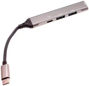 4-in-1 Hub PD USB-C Adapter Compatible with Samsung Galaxy Tab A7/Lite/A8/A9/A9 Plus, Tab S7/S8/S9/10/Ultra/Plus/FE - Type-C Charger Port USB Splitter