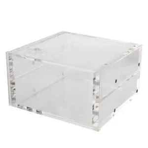 ASHATA Water Cooling,1.25L Water Cooling Cooling Reservoir All Transparent Acrylic Computer Accessories, Acrylic Material Water Cooler with Large Water Capacity