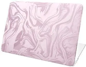 BaayCerrie Velvet Pink Ripple Design for MacBook Pro 13 inch Case A2338 A2289 A2251 A2159 A1989 A1708 A1706 (2024-2016)