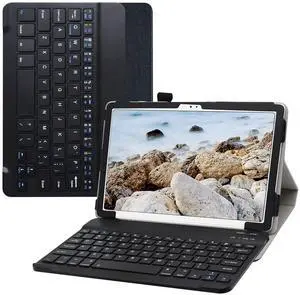 Bige for Galaxy Tab A7 10.4 inch 2020 Keyboard Case,PU Leather Cover with Romovable Wireless Keyboard for Samsung Galaxy Tab A7 10.4 inch 2020 (SM-T500 /T505 /T507) Tablet,Black, 10001962-1