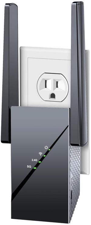 WiFi 6 Extender, up to 15k+sq.ft and 99 Device, 2400Mbps High-Speed Internet Repeater, 15X Faster Signal Booster, 2025 Wireless Amplifier with Gigabit Ethernet Port, Mesh WiFi, Easy Setup