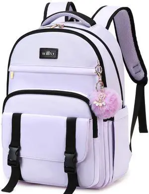 Caoroky knight Women Laptop Backpack 15.6 Inch Office Business Work Backpacks Purse Anti Theft Travel Back Pack School College Bookbag Nurse Teacher Learning Daypack Computer Rucksack,Purple