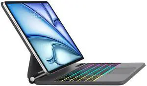 Magic Keyboard Case for iPad Air 13-inch (M2, 2024), iPad Pro 12.9 (6th/5th/4th/3rd Gen) - Magnetic Keyboard Case with Multi-Touch Trackpad - Floating Cantilever Stand - Rainbow Color Backlit Keyboard