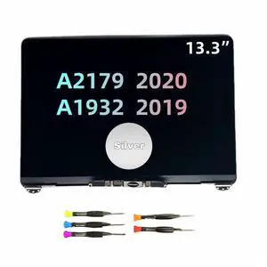Replacement Screen for MacBook Air Retina 13" 2020 A2179 A1932 2019 Year EMC 3184 EMC 3302 MWTJ2 MWTK2 MWTL2 MVH22 LCD Display Screen Complete Assembly 2560x1600 Space Gray Silver Gold (Silver)