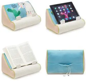 Gifts for Readers & Writers Book Couch iPad Stand | Cushioned Tablet Stand & Book Holder| Reading Pillow for Bed Time | Tablet Lap Rest Cushion | A Fun Gift for Book Lovers