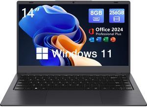 ITAMRYO Win11 Laptop, 8GB RAM/256GB SSD, 14.1 inch 1920 x 1080 IPS Display, Intel N5095 Quad Core Processor Notebook Computer, Support 2.4G/5G Hz WiFi, BT