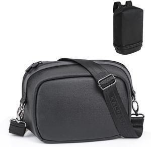 Krone Kalpasmos Magic Convertible Crossbody Bag Backpack for Men - Small to Spacious Backpack, Carrying Case, Fits Meta Quest 3, Apple Vision Pro, Nintendo Switch, Laptops, Clothes - Compact Backpack