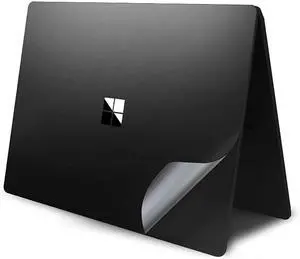XSKN Pure Color Full Body Bubble Free Computer Vinyl Decal Sticker Cover Protective Skin for Microsoft Surface Laptop 1 2 3 4 5 Model Computer (Surface Laptop 3 15 inch, Black)